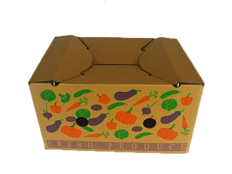 自鎖底蔬菜紙箱 Self-locking bottom vegetable carton